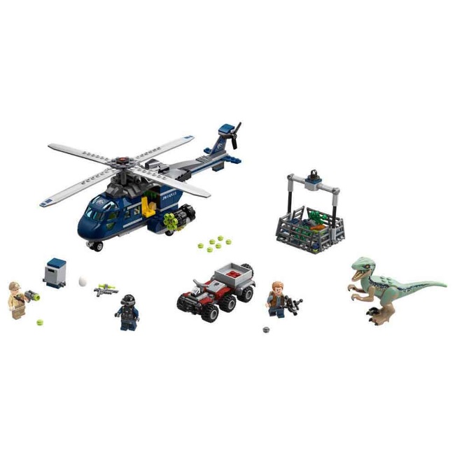 Lego set Jurassic world blue-1