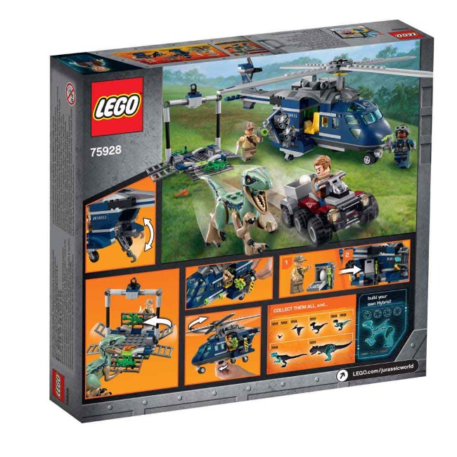 Lego set Jurassic world blue-9