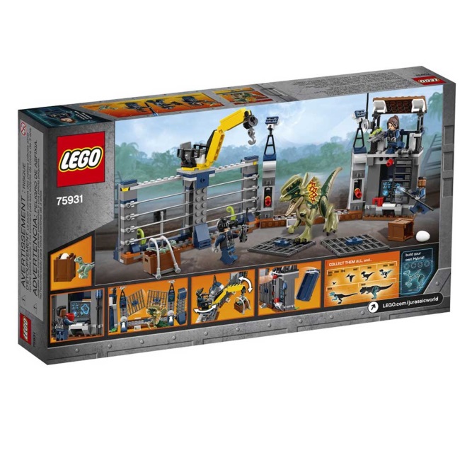 Lego set Jurassic world dilophosaurus outpost attack LE75931-9