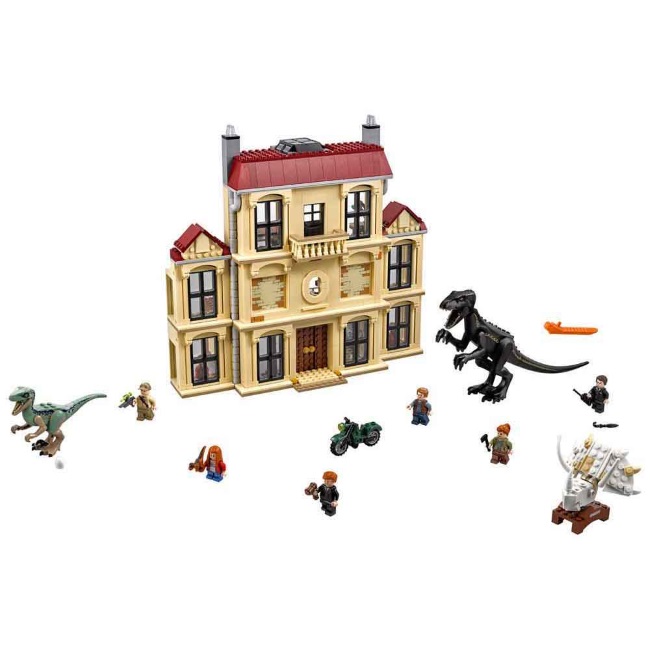 Lego set Jurassic world indoraptor rampage at Lockwood estate LE75930-1