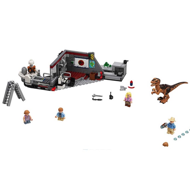 Lego set Jurassic world velociraptor chase LE75932-1