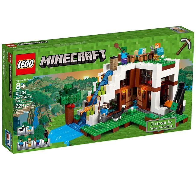 Lego set Minecraft the waterfall base LE21134-7
