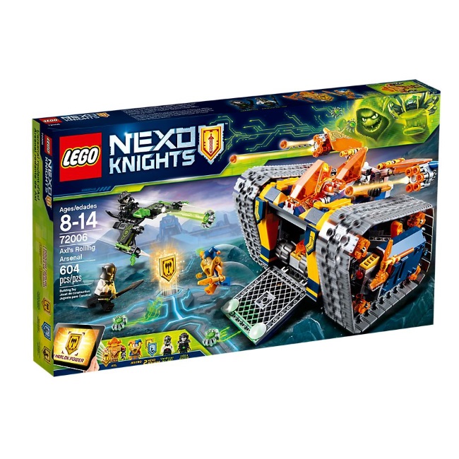 Lego set Nexo knights Knight Axls rolling arsenal LE72006-7