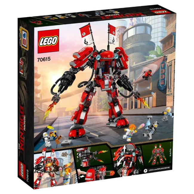 Lego set Ninjago movie fire mech LE70615-9