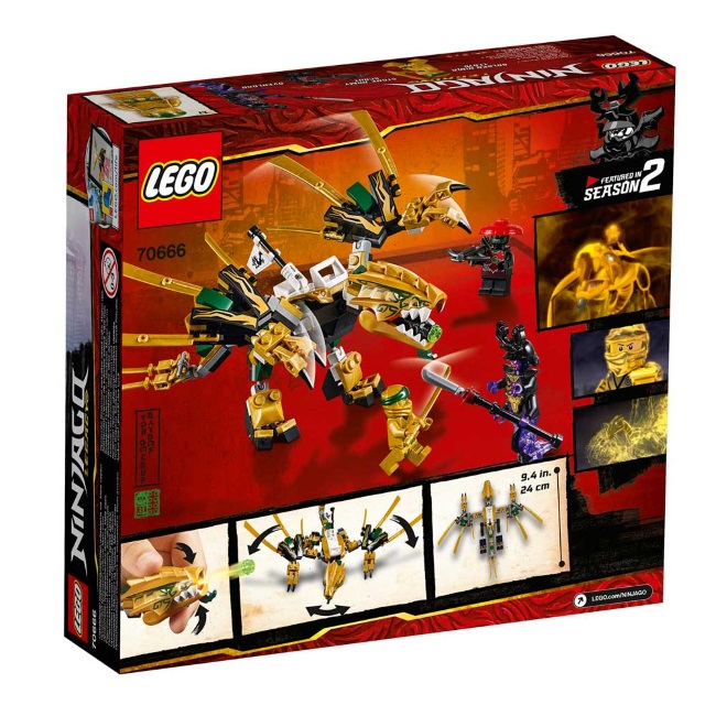 Lego set Ninjago the golden dragon LE70666-9