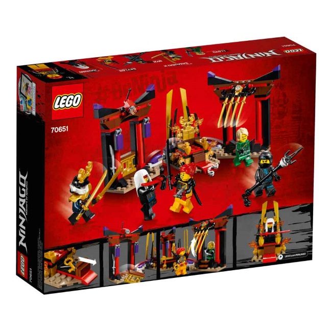 Lego set Ninjago throne room showdown LE70651-9