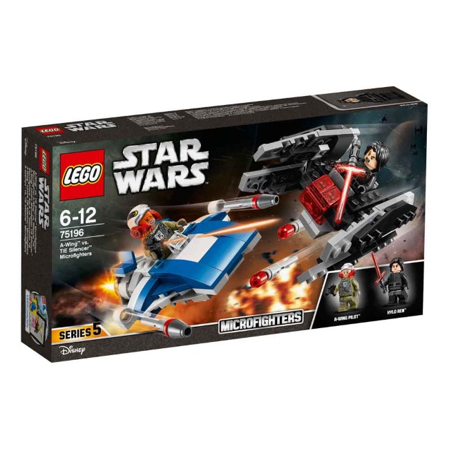 Lego set Star Wars A-Wing vs Tie Silencer microfighters LE75196-7