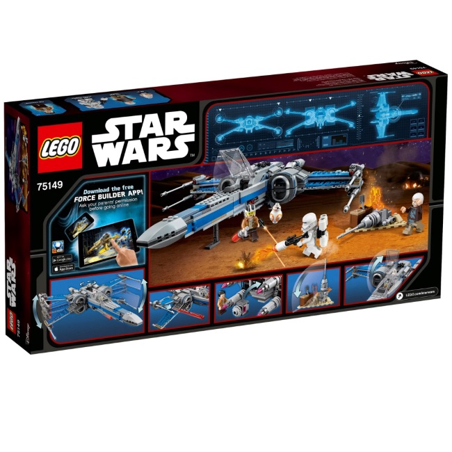 Lego set Star Wars resistance x-wing fighter LE75149-9