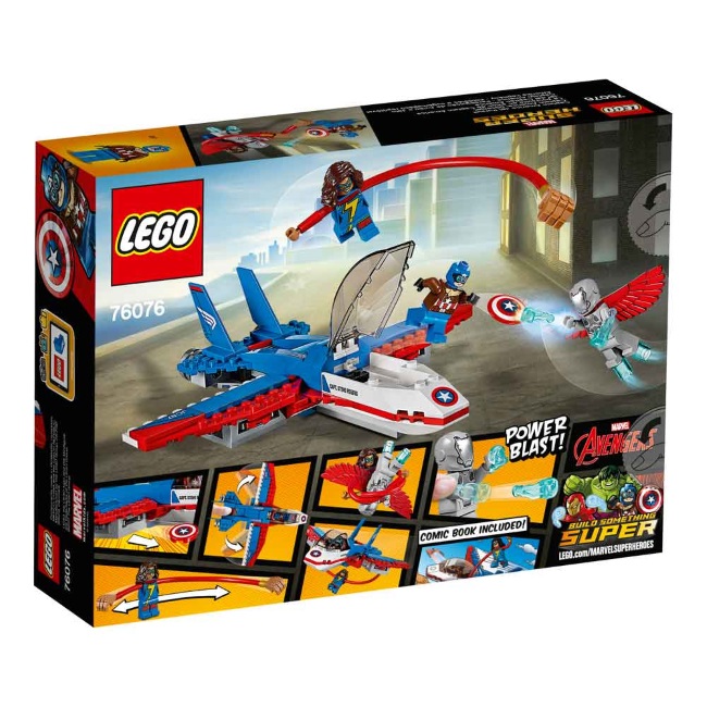 Lego set Super heroes Captain America_ et pursuit LE76076-9