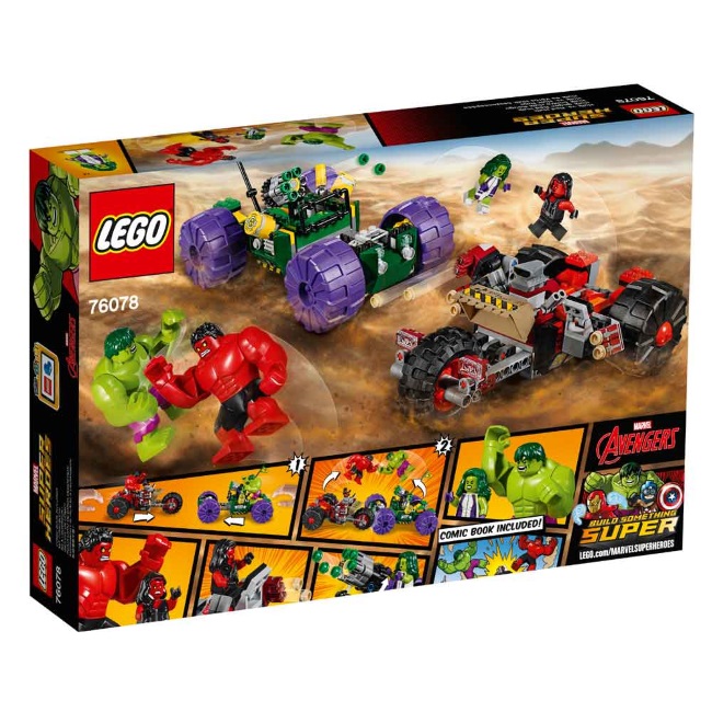 Lego set Super heroes Hulk vs. Red Hulk LE76078-9