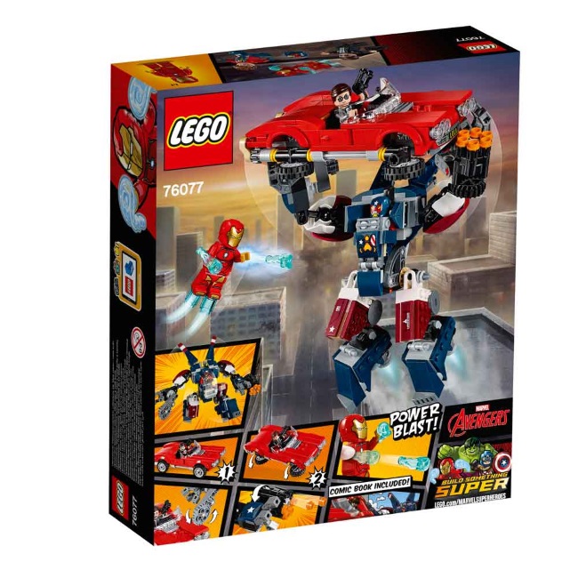 Lego set Super heroes Iron man: Detroit steel strikes LE76077-9