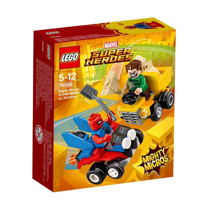 Lego set Super heroes mighty micros_scarlet Spiderman vs Sandman LE76089-7