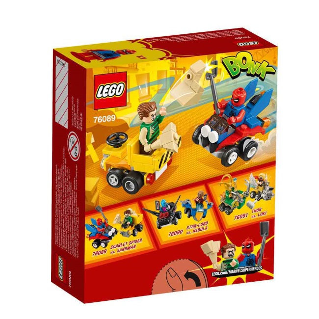 Lego set Super heroes mighty micros_scarlet Spiderman vs Sandman LE76089-9