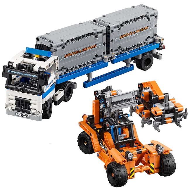 Lego set Technic container yard LE42062-1