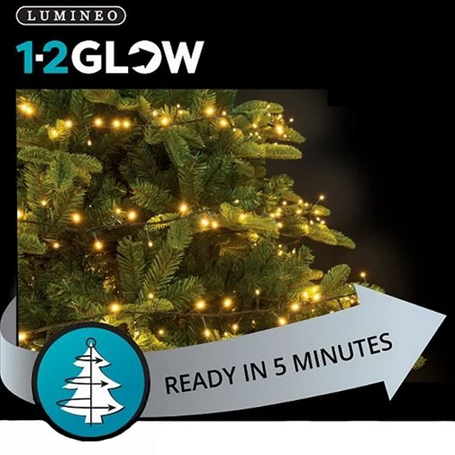 Lumineo Basic novogodišnje stepenaste LED lampice 7 nivoa 223 LED 210cm toplo bele Lumineo Basic novogodišnje stepenaste LED lampice 7 nivoa 223 LED 210cm toplo bele