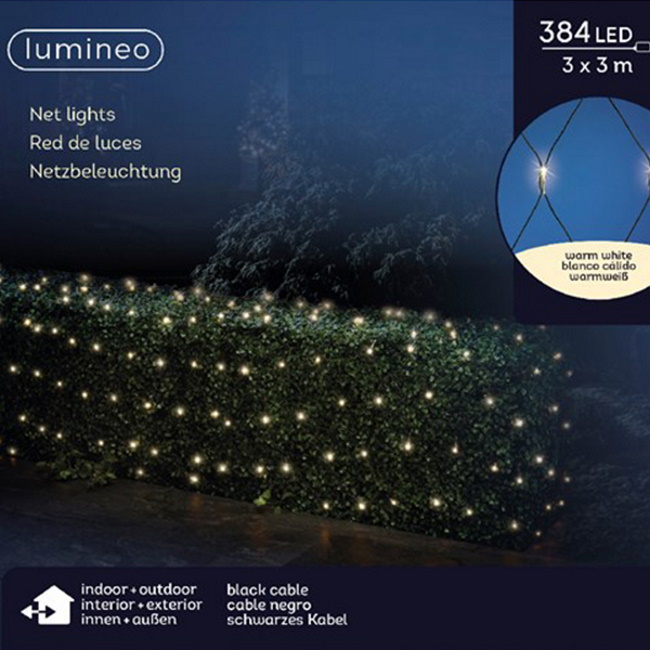 Lumineo Icicle spoljašnja novogodišnja LED svetleća mreža 300x300cm toplo bela-1