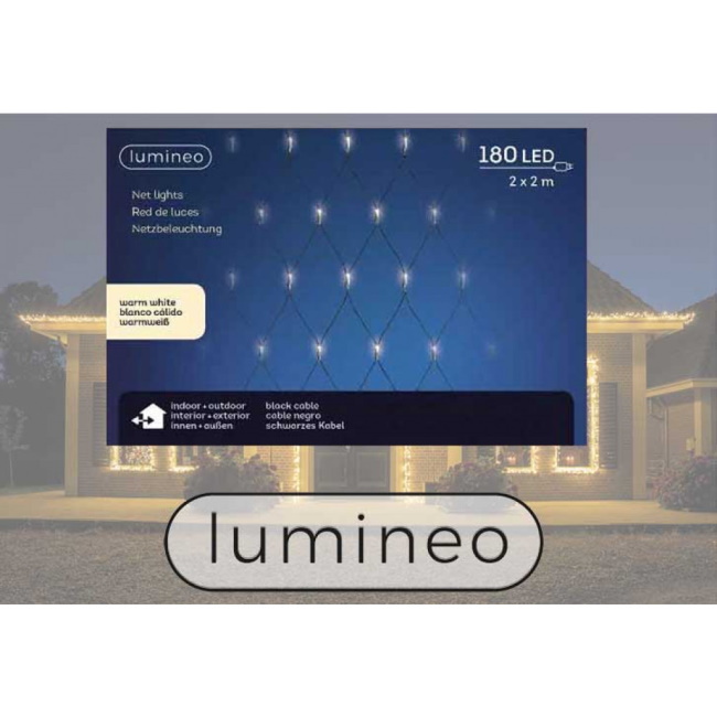 Lumineo Icicle spoljašnja novogodišnja LED svetleća mreža 200x200cm toplo bela-1