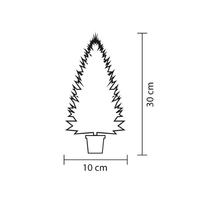 Mini veštačka jelka sa led osvetljenjem 30cm KMF30LED-3