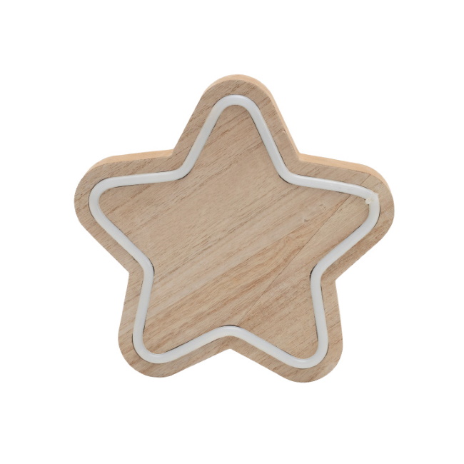 Novogodišnja drvena dekoracija zvezda KAD27-1