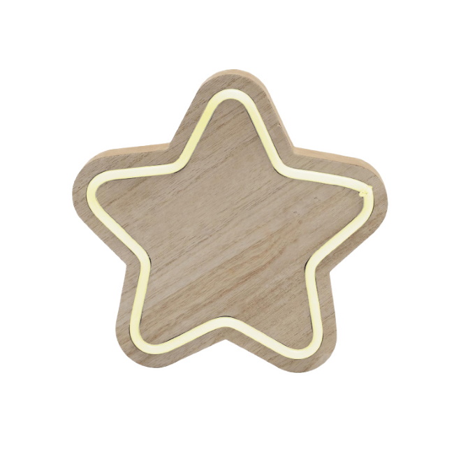 Novogodišnja drvena dekoracija zvezda KAD27-3