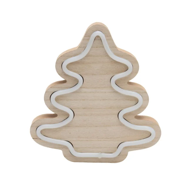 Novogodišnja drvena stona dekoracija Novogodišnja drvena stona dekoracija