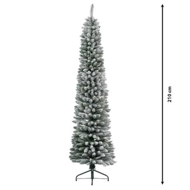 Novogodišnja jelka Pencil pine snowy 210cm Everlands 68.4022-5