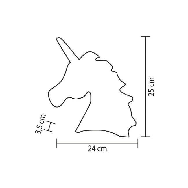 Novogodišnja ukrasna figura jednorog PLM10/U-3