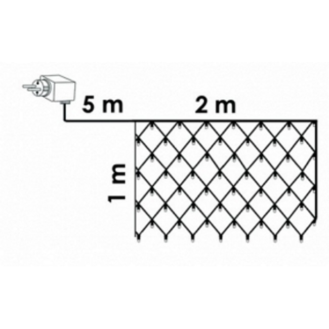 LED svetleća mreža 96 komada KDL 134 (toplo bela boja)-3