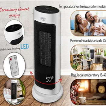 Adler stubna keramička grejalica sa ventilatorom 2000W AD7738 