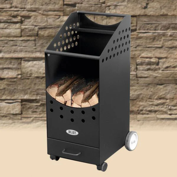 Kolica za drva sa fiokom 420×460×860 mm Kolica za drva sa fiokom 420×460×860 mm