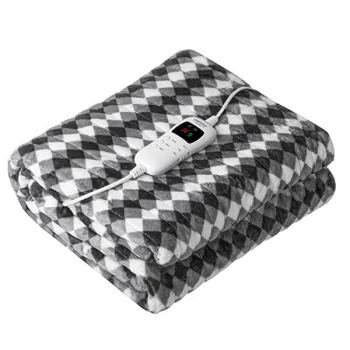 Camry električno grejno ćebe sivo crno belo CR7442 Camry električno grejno ćebe sivo crno belo CR7442