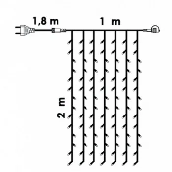 LED zavesa od 140 komada sijalica KDK 009 (toplo bela boja)-1 LED zavesa od 140 komada sijalica KDK 009 (toplo bela boja)-1