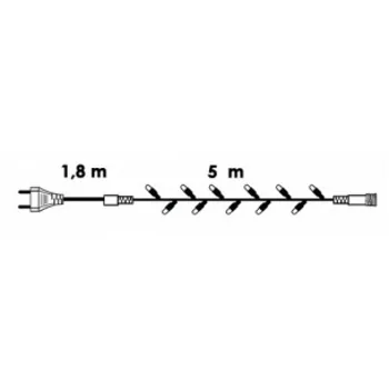 LED svetleći niz od 100 komada sijalica KDK 004 (hladno bela boja)-1 LED svetleći niz od 100 komada sijalica KDK 004 (hladno bela boja)-1
