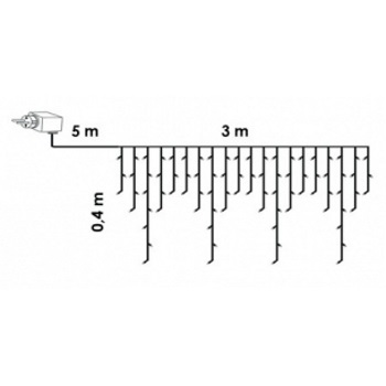 LED ledenica sa providnim kablom 197 komada KDL 140 (toplo bela boja)-1