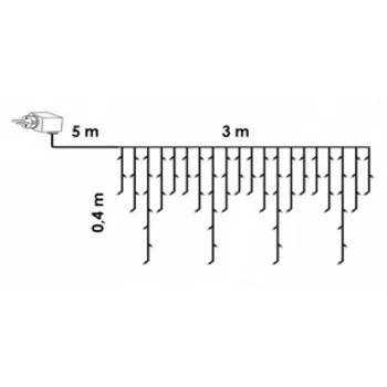 LED ledenica sa providnim kablom 197 komada KDL 141 (hladno bela boja)-1 LED ledenica sa providnim kablom 197 komada KDL 141 (hladno bela boja)-1