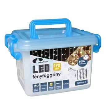 LED svetleća zavesa sa providnim kablom od 198 komadasijalica KDL 142 (toplo bela boja) LED svetleća zavesa sa providnim kablom od 198 komadasijalica KDL 142 (toplo bela boja)