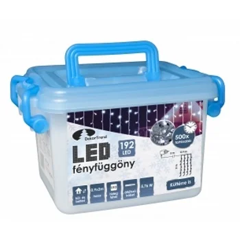 LED svetleća zavesa sa providnim kablom od 192 komada sijalica KDL 145 (hladno bela boja) LED svetleća zavesa sa providnim kablom od 192 komada sijalica KDL 145 (hladno bela boja)