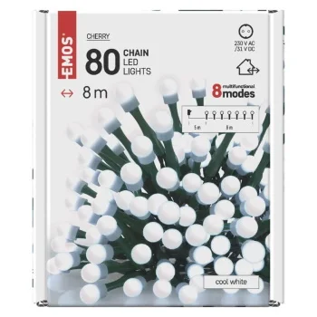 Emos novogodišnje LED lampice trešnja kuglice 8m hladno bele MTG-D5AC06-7 Emos novogodišnje LED lampice trešnja kuglice 8m hladno bele MTG-D5AC06-7