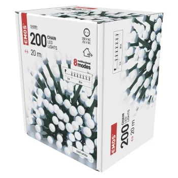 Emos novogodišnje LED lampice trešnja kuglice 20m hladno bele program MTG-D5AC07-1 Emos novogodišnje LED lampice trešnja kuglice 20m hladno bele program MTG-D5AC07-1