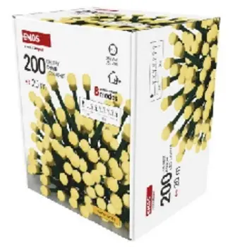 Emos novogodišnje LED lampice sa tajmerom Trešnje 200 LED 20M WW/MF MTG-D5AW23-5 Emos novogodišnje LED lampice sa tajmerom Trešnje 200 LED 20M WW/MF MTG-D5AW23-5