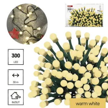 Emos novogodišnje LED lampice sa tajmerom Trešnje 300 LED 30M WW/MF MTG-D5AW24 Emos novogodišnje LED lampice sa tajmerom Trešnje 300 LED 30M WW/MF MTG-D5AW24