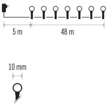 Emos novogodišnji lanac sa tajmerom Trešnje 480 LED 30M CW/MF MTG-D5AC25-4 Emos novogodišnji lanac sa tajmerom Trešnje 480 LED 30M CW/MF MTG-D5AC25-4