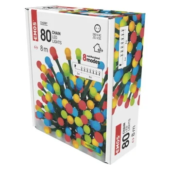 Emos novogodišnje LED lampice trešnja kuglice 8m višebojne programi MTG-D5AM05-3 Emos novogodišnje LED lampice trešnja kuglice 8m višebojne programi MTG-D5AM05-3