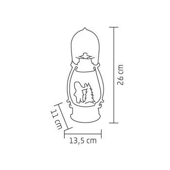 Home fenjer sa efektom padanja snega i LED diodom toplo bela LTN15-2 Home fenjer sa efektom padanja snega i LED diodom toplo bela LTN15-2