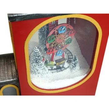 Home lokomotiva sa efektom padanja snega LED i muzika DD54126-2 Home lokomotiva sa efektom padanja snega LED i muzika DD54126-2