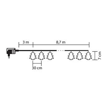 Novogodišnja svetla za jelku 