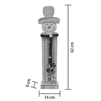 Novogodišnja svetleća dekoracija sneško-1