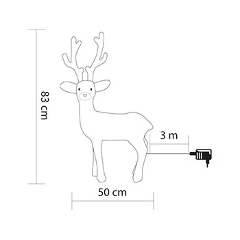 Novogodišnja svetleća figura irvas model 2 -1 Novogodišnja svetleća figura irvas model 2 -1