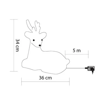 Novogodišnja svetleća figura irvas KDA7-1 Novogodišnja svetleća figura irvas KDA7-1