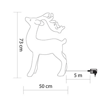 Novogodišnja svetleća figura Irvas-1
